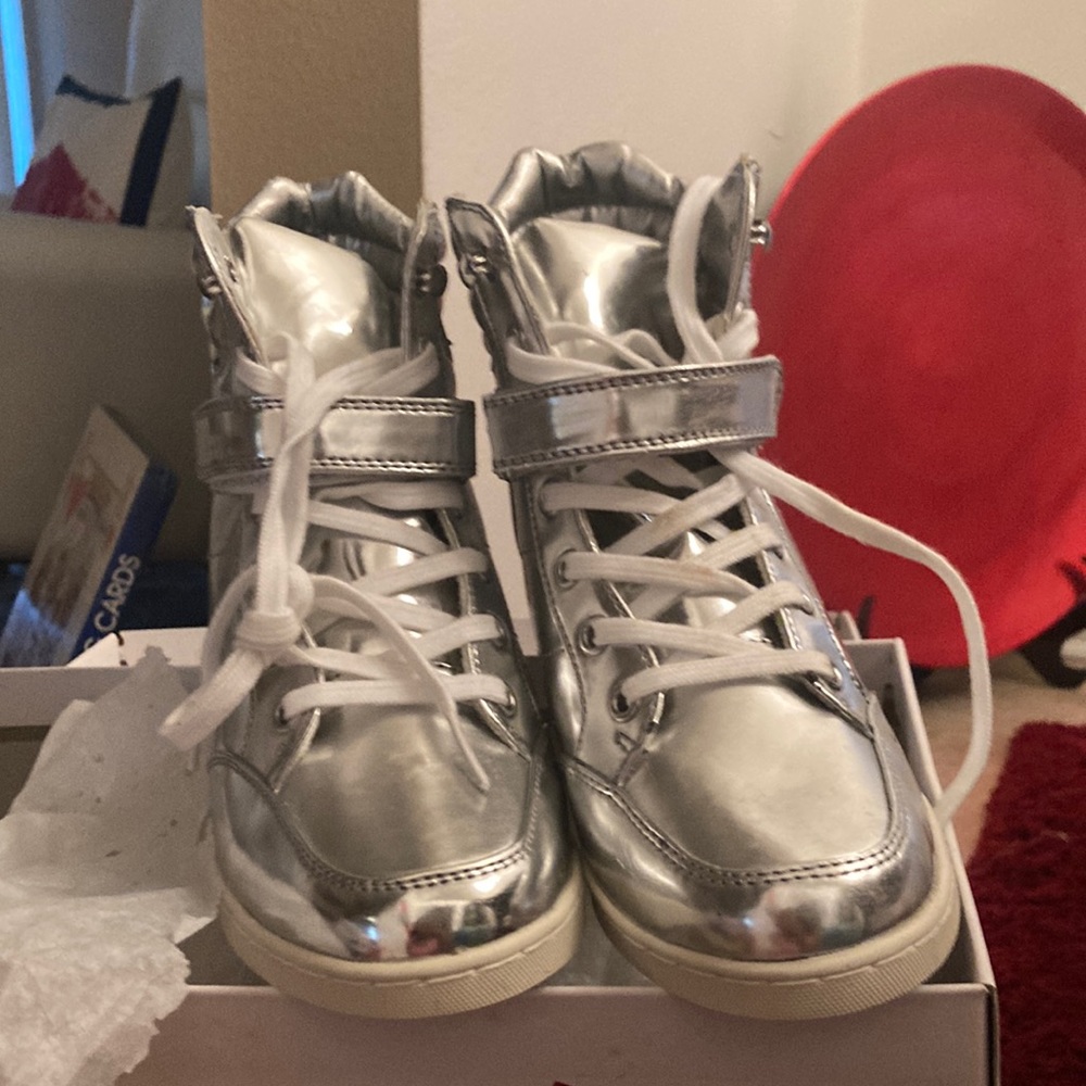 Bongo Girls Silver High Tops